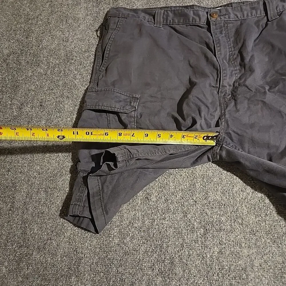 Levi Cargo Shorts Mens 44 Gray Baggy/Relaxed Fit Pockets Cotton Hiking Casual